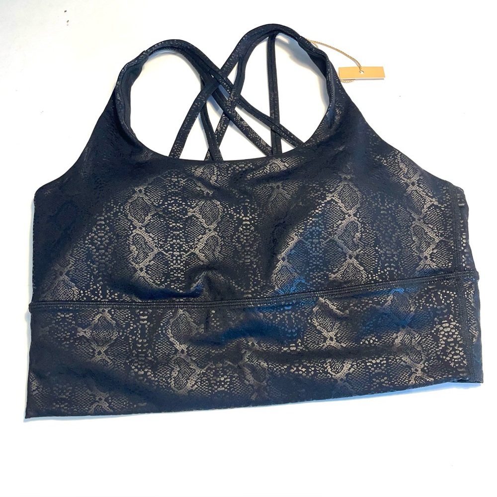 NWT: CRZ YOGA Black Sports Bra